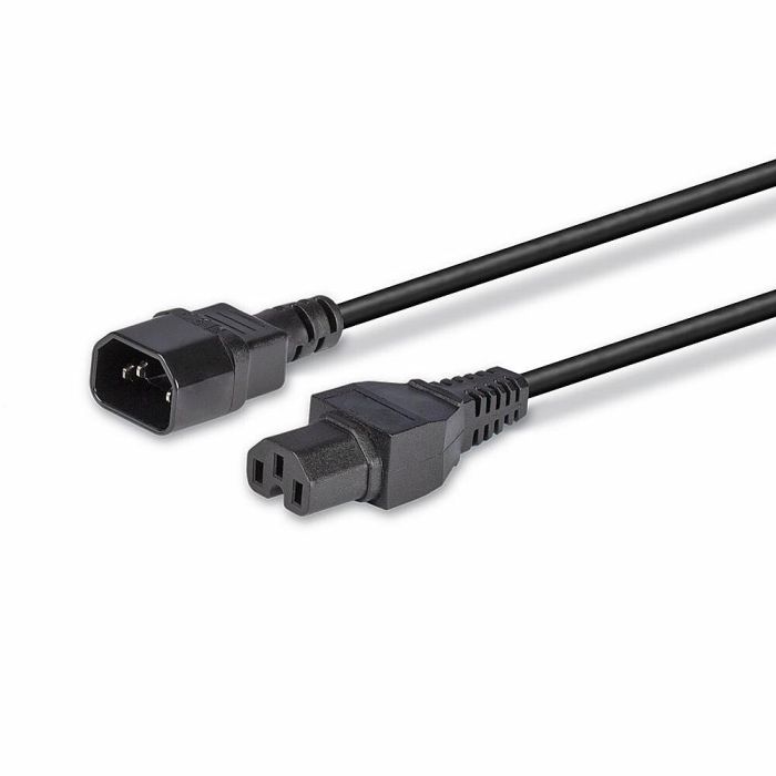Lindy Cable de Alimentación IEC C14 a IEC C15 2m, H05-VVF 3G 1.00mm², Negro, Alta Temperatura, 10 Años 4