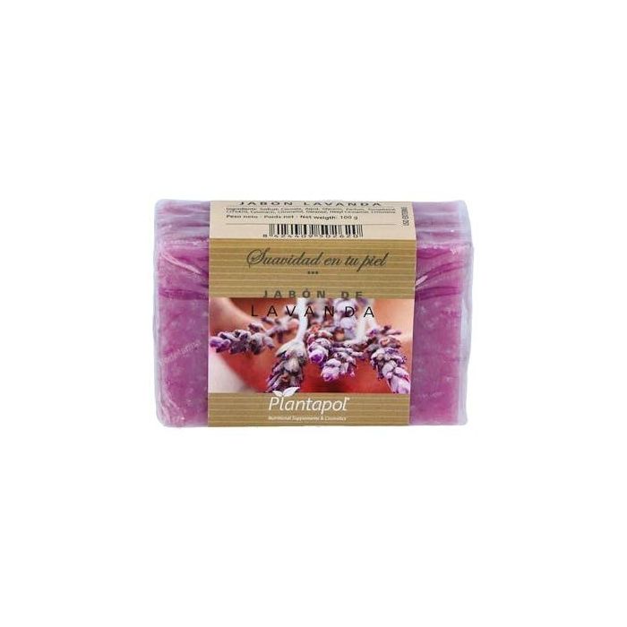 PLANTAPOL Jabón Natural de Lavanda 100g para Elasticidad, Piel Agrietada - Suaviza y Protege