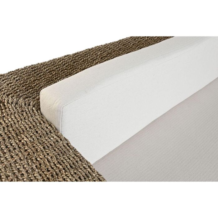 DKD Home Decor Indo 1c25 Sofá de Jardín/Salón Natural Fibra y Teca, Set 3 Piezas con Cojines, 192 cm Ancho 2 DKD Home Decor Indo 1c25 Sofá de Jardín/Salón Natural Fibra y Teca, Set 3 Piezas con Cojines, 192 cm Ancho 2