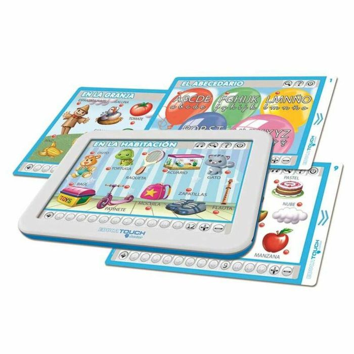 Educa Touch Junior - Juego Educativo Aprendo El Abecedario, Interactivo con Pantalla Táctil, Para Niños de 3 a 6 Años (Español e Inglés)