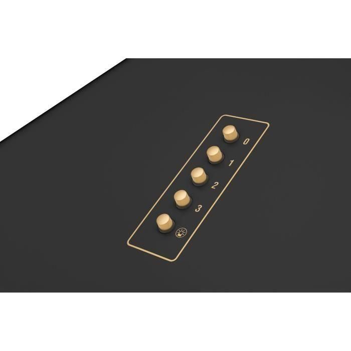 Amica OKC6212RA Campana Extractora de Pared Decorativa Retro Negra - 76/104 x 60 x 50 cm 4