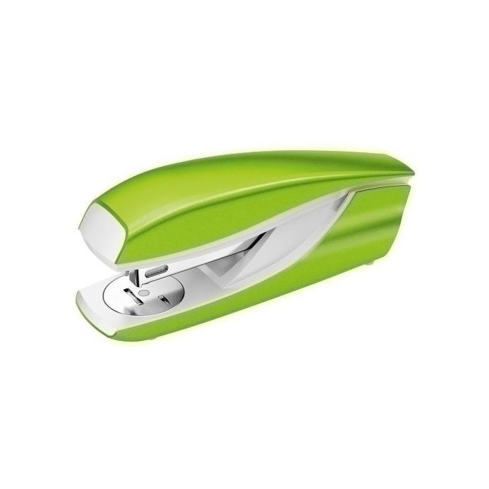 Petrus mod 635 Grapadora verde metalizada de metal para oficina, capacidad 30 hojas, grapas 22/6, 24/6, 26/6