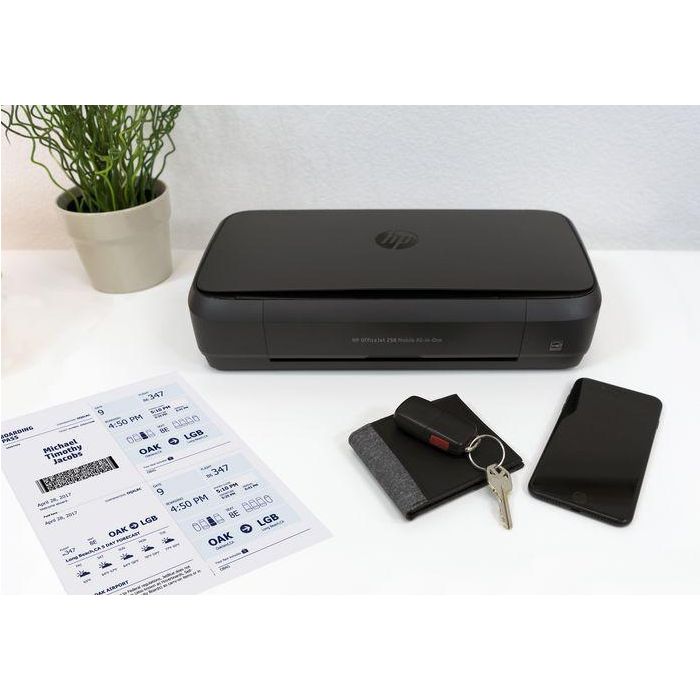 HP OfficeJet 250 Impresora Multifunción Portátil (Imprime, Escanea, Copia) con Wi-Fi Direct y Batería de Larga Duración 4