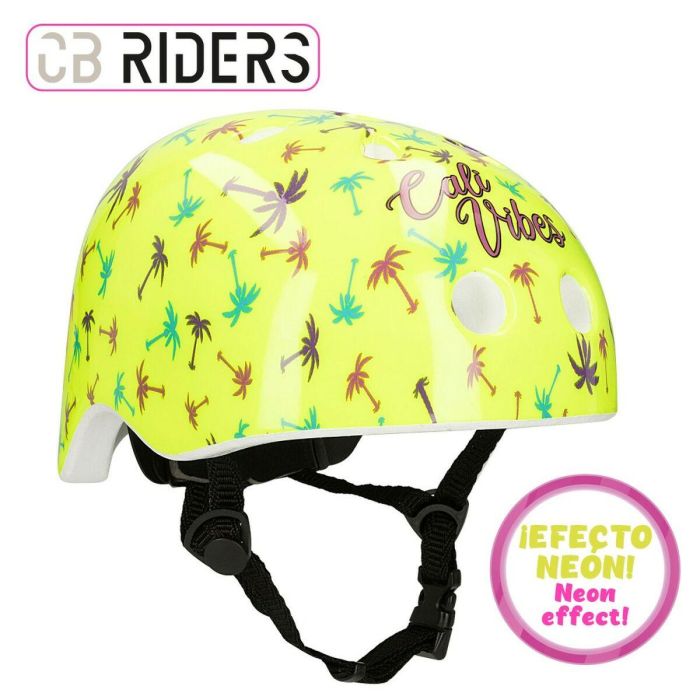 Casco de Ciclismo para Niños Colorbaby Neon Cali Vibes Amarillo (4 Unidades) 4