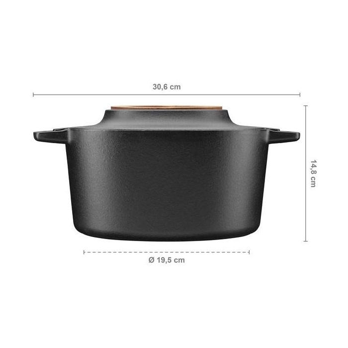 Fiskars Kochtopf Norden Gusseisen 4L 3