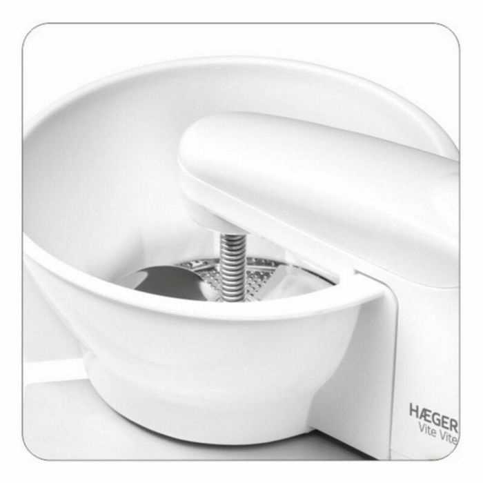 Pasapurés Haeger VM-25W.001A Blanco Acero Inoxidable Plástico 1