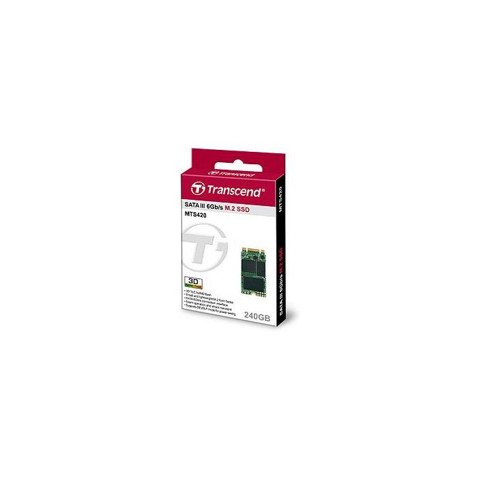 Transcend 240GB M.2 2242 SATA3 TLC SSD, Memoria 3D NAND 1 Transcend 240GB M.2 2242 SATA3 TLC SSD, Memoria 3D NAND 1