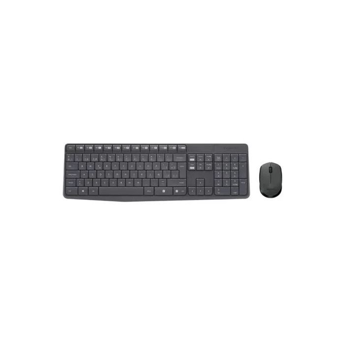 LOGITECH TECLADO + MOUSE MK235 wireless resistente a salpicaduras