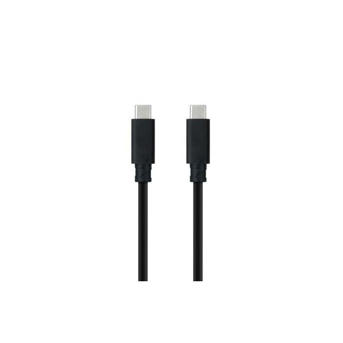 Nanocable 10.01.4101-L150 Cable USB 3.1 Gen2 Tipo-C a Tipo-C 10Gbps, 100W (5A) con E-Mark. Soporta 4K 60Hz y Thunderbolt 3, 1.5m, Negro. Nanocable 10.01.4101-L150 Cable USB 3.1 Gen2 Tipo-C a Tipo-C 10Gbps, 100W (5A) con E-Mark. Soporta 4K 60Hz y Thunderbolt 3, 1.5m, Negro.