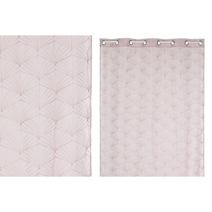 Cortina Urban DKD Home Decor Rosa Palo 260 x 140 cm 1