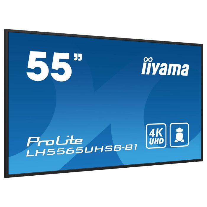 Iiyama LH5565UHSB-B1 - Monitor Digital Signage 55" 4K UHD IPS, 800 cd/m², 24/7, Android 11, 2xHDMI, DP, USB, Wi-Fi, LAN, VESA 400x400