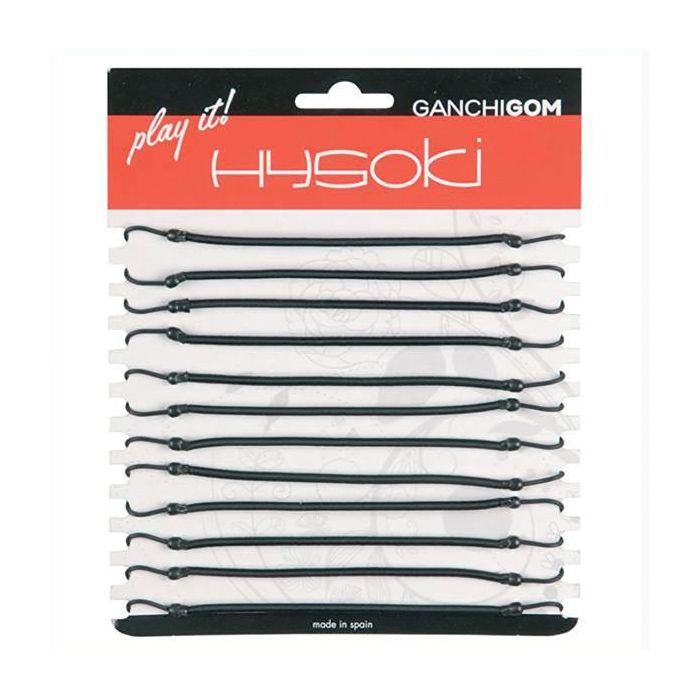 Hysoki Gomas Elásticas con Ganchos para Peinado Negro (G3404898Ne)
