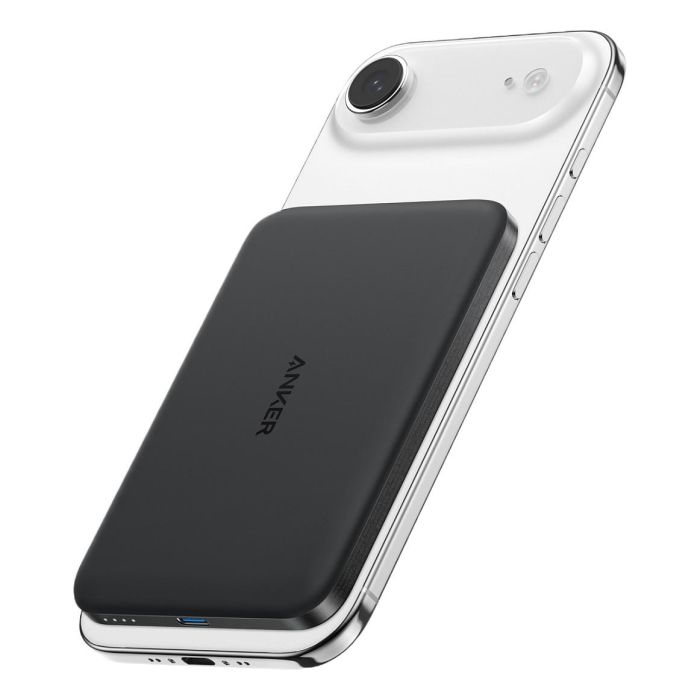 Anker A1665 Nano Powerbank 5000mAh 15W Magnetisch Slim Ultra-Slim 0.86cm Flach Qi2 Cargador Inalámbrico Negro