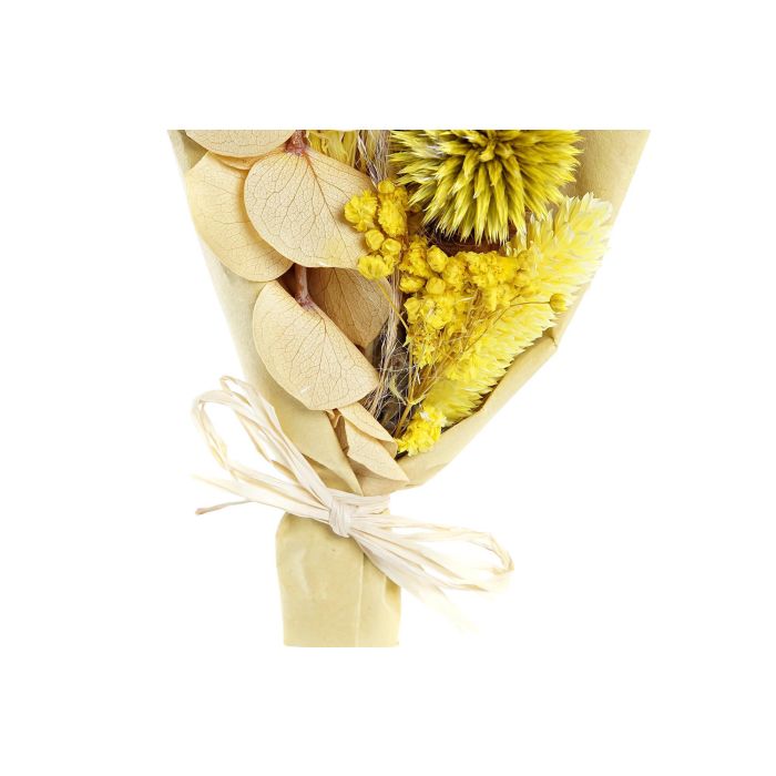 Ramo DKD Home Decor Beige Amarillo Flor seca (10 x 5 x 18 cm) (2 Unidades) 2