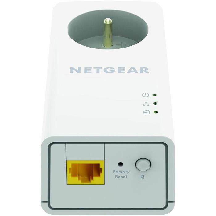 Netgear PLP2000-100FRS Adaptadores Powerline Gigabit - Paquete 2 Adaptadores Powerline Ethernet con 2 Puertos RJ45 10/100/1000 2