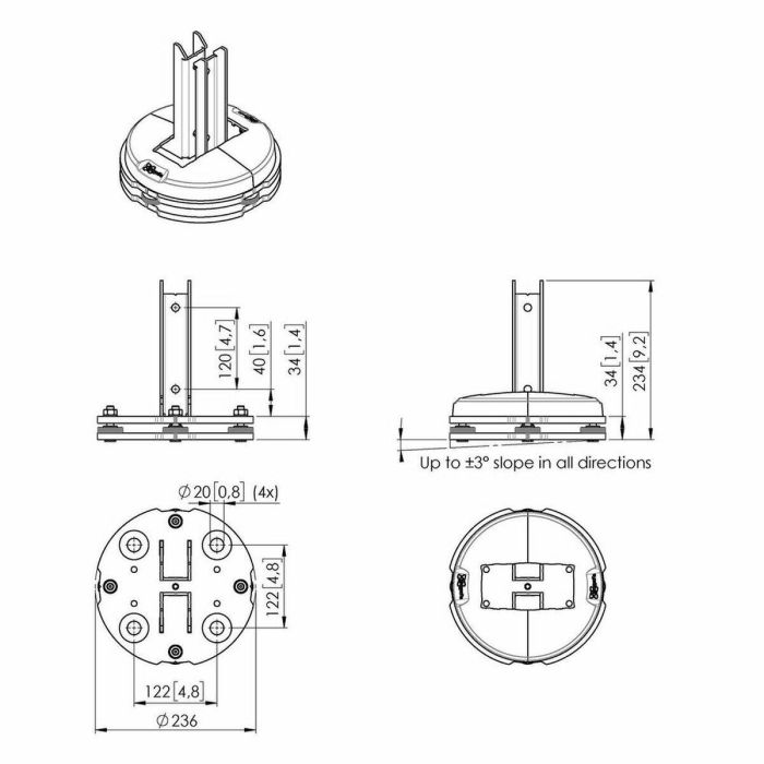 Kit Montaje para Panel Suspendido Vogel's 7279650 2