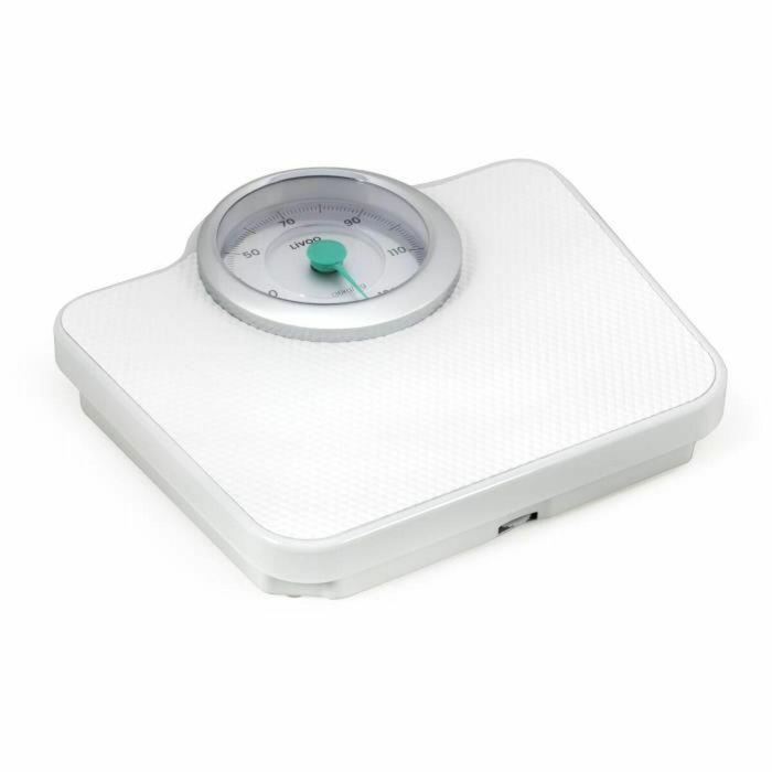 Livoo DOM490 Báscula de baño mecánica retro, sin batería, metal antideslizante, máx. 136 kg, blanco 4 Livoo DOM490 Báscula de baño mecánica retro, sin batería, metal antideslizante, máx. 136 kg, blanco 4