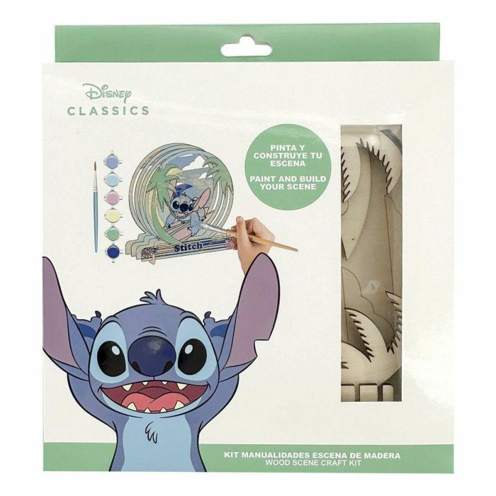 Cerdá Figuras Coloreables Madera Stitch Sin Color 21x21x2 cm +3 Años