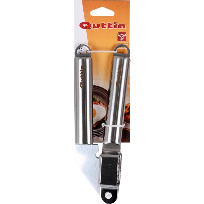 Quttin Prensa de Ajos en Acero Inoxidable, 22.9 cm x 6.8 cm x 3.1 cm (12 Unidades) 1
