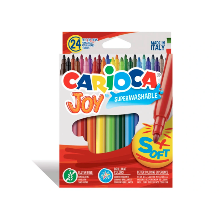 Carioca Rotulador Joy Punta Fina Colores Surtidos Estuche 24 Unidades 4