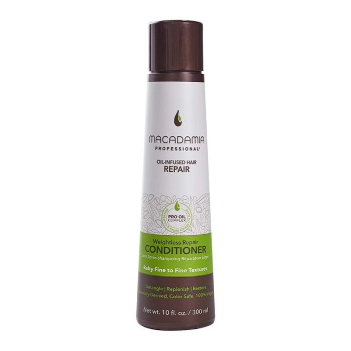 Macadamia Weightless Repair Acondicionador 300ml - Nutre, Hidrata y Repara Cabello Sin Apelmazar, Con Aceites de Macadamia y Argán - Pro Vegan Macadamia Weightless Repair Acondicionador 300ml - Nutre, Hidrata y Repara Cabello Sin Apelmazar, Con Aceites de Macadamia y Argán - Pro Vegan