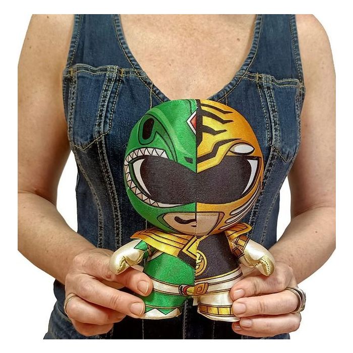 Bizak Peluche Premium Power Rangers Verde y Blanco 18 cm Licencia Oficial 1