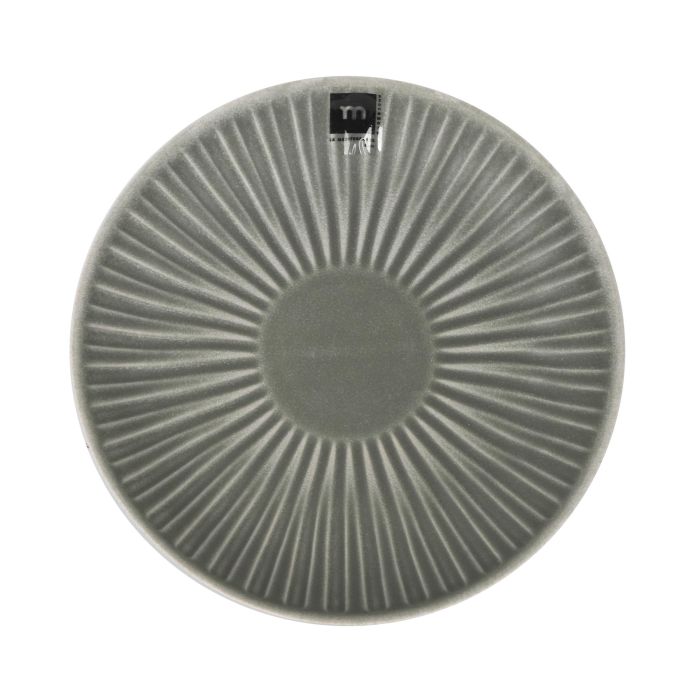 La Mediterranea Plato Hondo Aisa, 21 cm de diámetro, 4 cm de alto, 522 g, porcelana (12 Unidades)