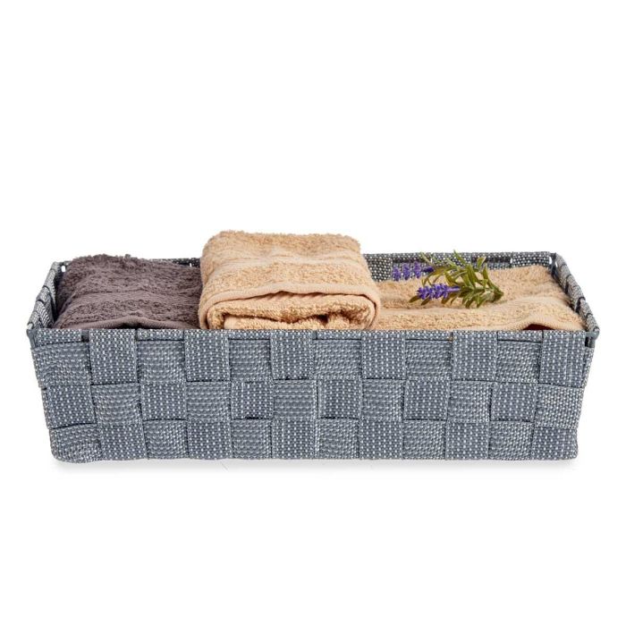 Cesta Tela Rect Sin Asas 34Cm Gris Kipit (18 Unidades) 4 Cesta Tela Rect Sin Asas 34Cm Gris Kipit (18 Unidades) 4