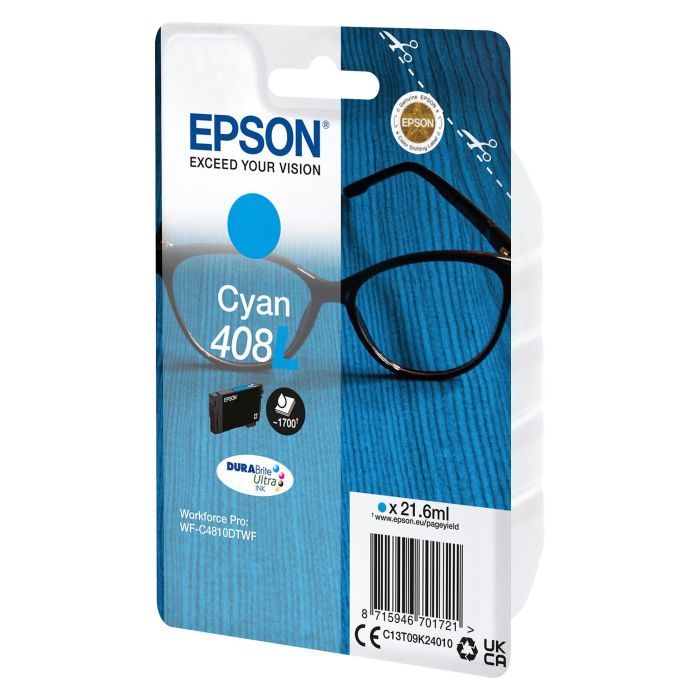 EPSON tinta CyanSinglepack 408L DURABrite Ultra Ink 1 EPSON tinta CyanSinglepack 408L DURABrite Ultra Ink 1