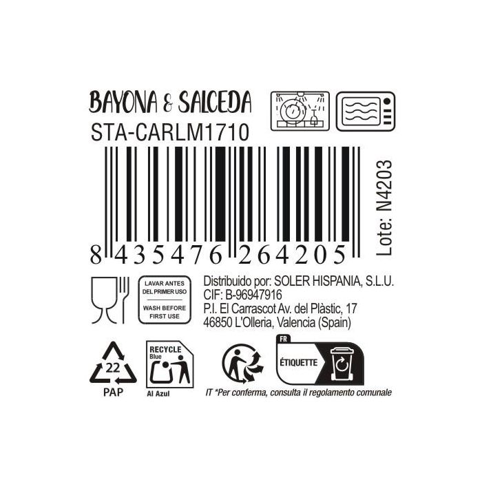 Inde Bol 13x8 cm "Bayona & Salceda" (12 Unidades) 5 Inde Bol 13x8 cm "Bayona & Salceda" (12 Unidades) 5