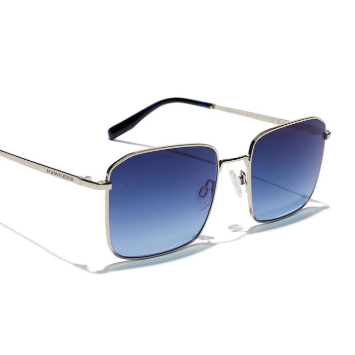 Hawkers Gafas de Sol IRIS #Silver Blue Denim 1 u Modelo Cuadrado Metálico Unisex 1