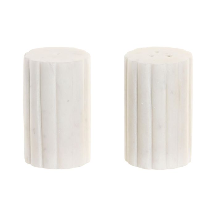 Salero Urban DKD Home Decor Blanco 4.5 x 8 x 4.5 cm Set de 2 0 Salero Urban DKD Home Decor Blanco 4.5 x 8 x 4.5 cm Set de 2 0