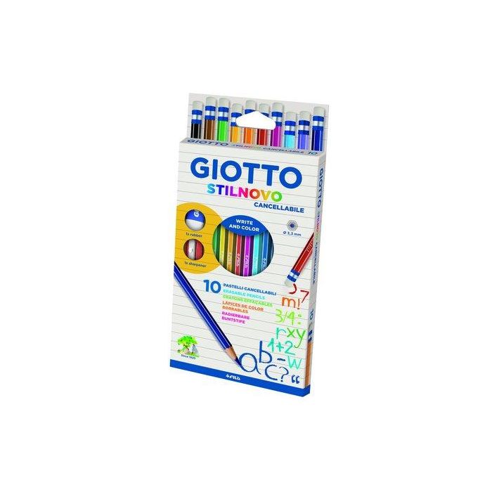 Lapices De Colores Giotto Stilnovo Borrables Estuche De 10 5 unidades