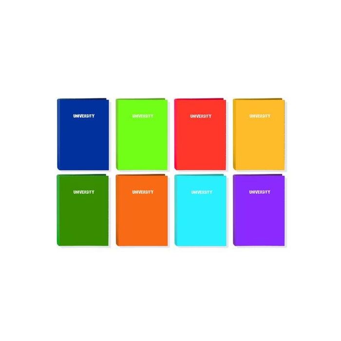 Carpeta De Anillas University A4 4 An. 40 Mm. Con Recambio 120 Hj. Surtido (8 Col.)