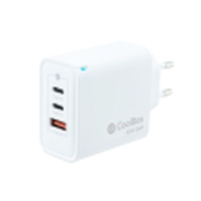 COOLBOX CARGADOR GAN 65W USB-C/USB-C/USB-A PARED 1
