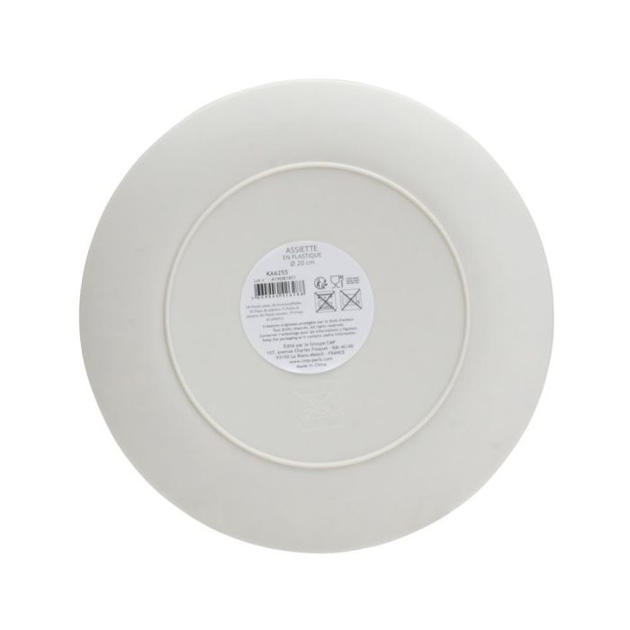 Home Deco Factory Plato de Postre de Polipropileno Diámetro 20 cm Estampado Surtido 5