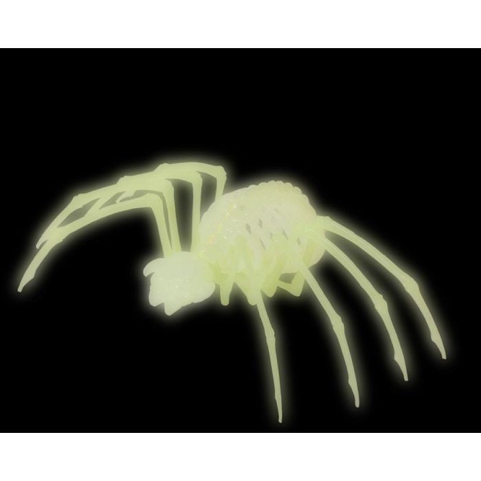 Araña Decoración Halloween Esqueleto, Brilla en la Oscuridad, Plástico Resistente, para Fiestas y Ambientes Terroríficos 1