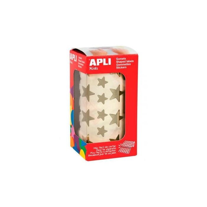 Apli Gomets Estrella 12,5 mm Y 19,5 mm Rollo Oro Apli Gomets Estrella 12,5 mm Y 19,5 mm Rollo Oro