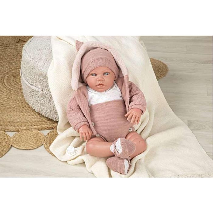 Muñeca elegance 54 cm anuk rosa (muñeco de peso) 2 Muñeca elegance 54 cm anuk rosa (muñeco de peso) 2