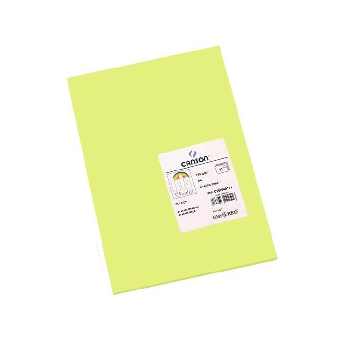 Iris Cartulina 210x297 mm 185 gr Verde Manzana -50U- Iris Cartulina 210x297 mm 185 gr Verde Manzana -50U-