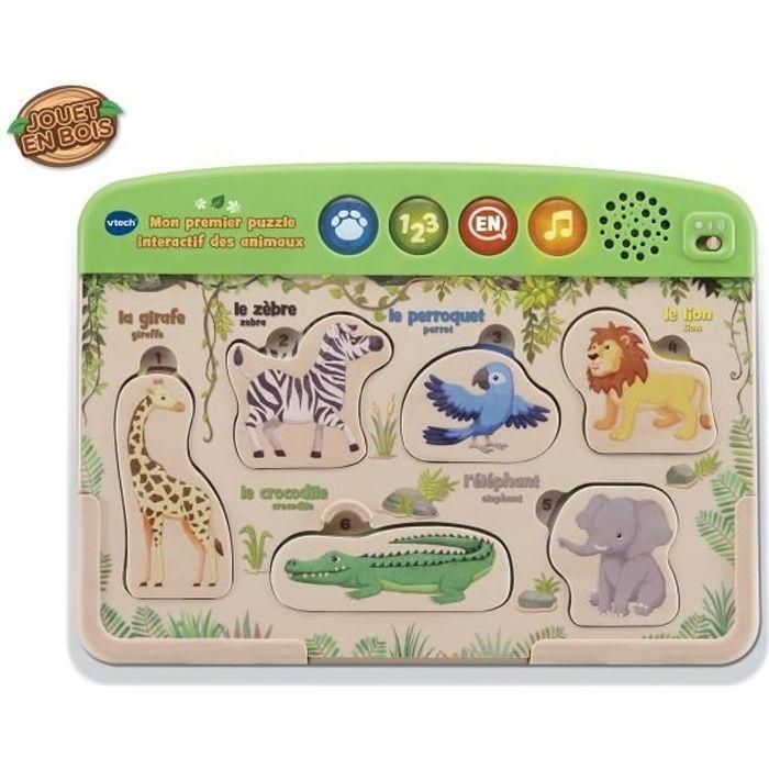Vtech Mi Primer Rompecabezas Interactivo de Animales de Madera FSC - Reconoce Animales, Sonidos, Hábitat y Aprende a Contar (18-36 meses) 0 Vtech Mi Primer Rompecabezas Interactivo de Animales de Madera FSC - Reconoce Animales, Sonidos, Hábitat y Aprende a Contar (18-36 meses) 0