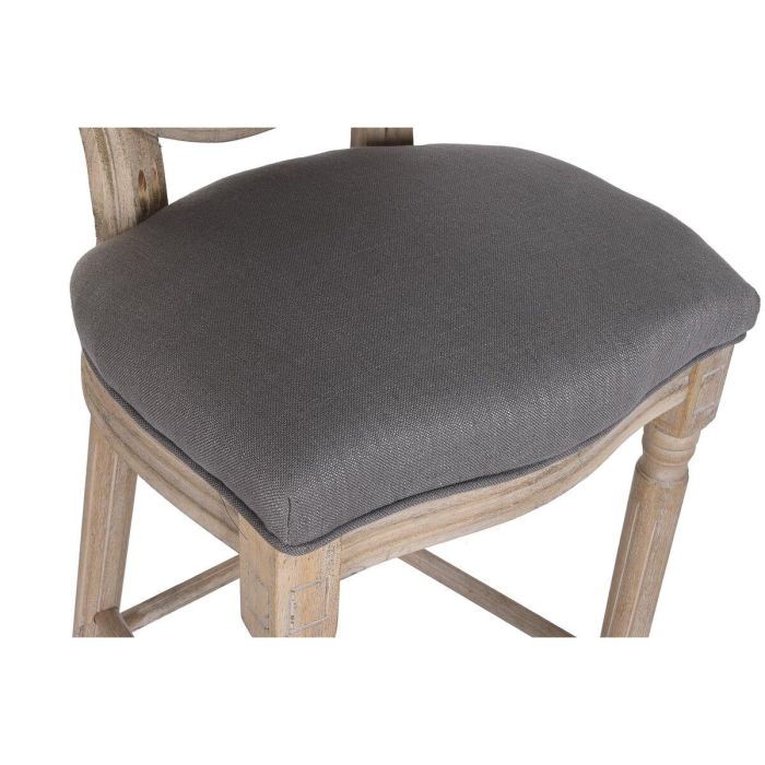 Taburete Tradicional DKD Home Decor Gris Oscuro 54 x 118 x 48 cm 1