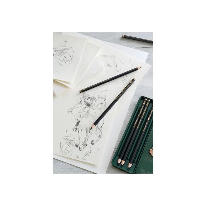 FABER-CASTELL Bleistift Pitt Graphite Matt 6er Etui 4 FABER-CASTELL Bleistift Pitt Graphite Matt 6er Etui 4