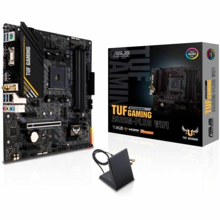 ASUS ASU4711081154273 Placa base TUF GAMING A520M-PLUS WiFi AMD A520 Ranura micro ATX AM4 6 ASUS ASU4711081154273 Placa base TUF GAMING A520M-PLUS WiFi AMD A520 Ranura micro ATX AM4 6