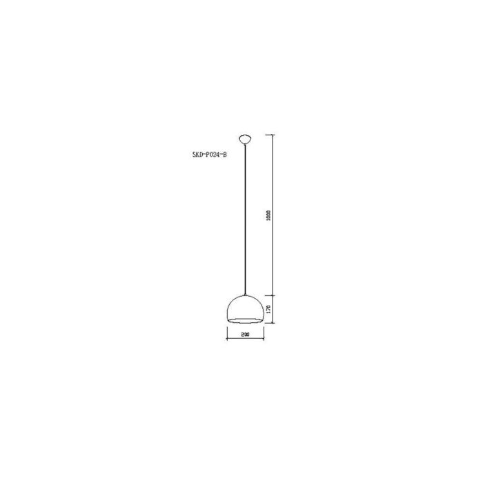 Lámpara Colgante "Londyn" [SKD-P024-B] 4