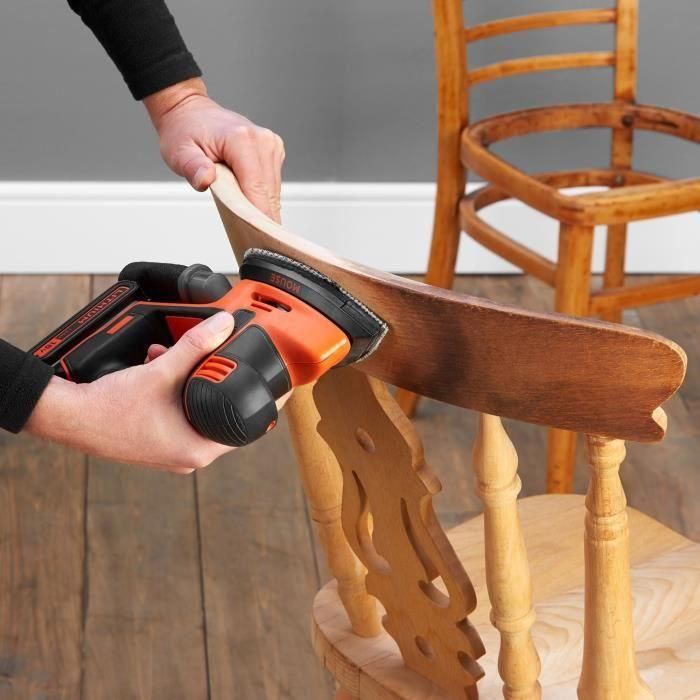Black & Decker BDCDS18N-XJ Lijadora de ratón 18V, potente y compacta, ideal para lugares difíciles, con gestión de polvo mejorada 3