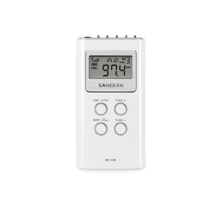 Radio Portátil Sangean DT-120 Blanco 5 Radio Portátil Sangean DT-120 Blanco 5