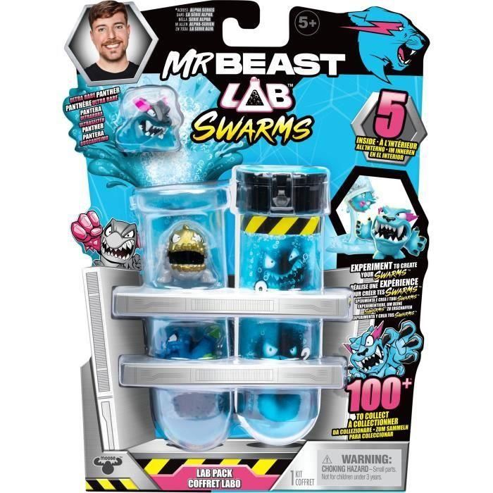 Figuras en miniatura - MrBeast Lab Swarms - 5 modelos aleatorios, 2,5 cm, más de 100 para coleccionar