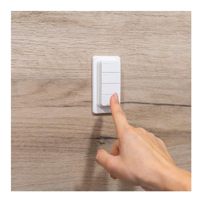 Shelly BLU RC Button 4 Botón Inteligente Inalámbrico Bluetooth Blanco 4