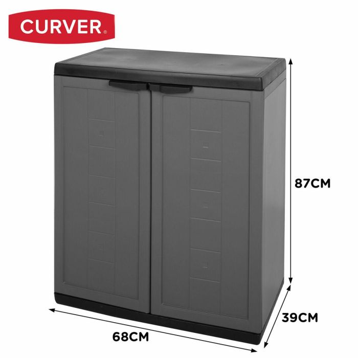 Armario Curver Gris oscuro Plástico 68 x 87 x 39 cm 3 Armario Curver Gris oscuro Plástico 68 x 87 x 39 cm 3